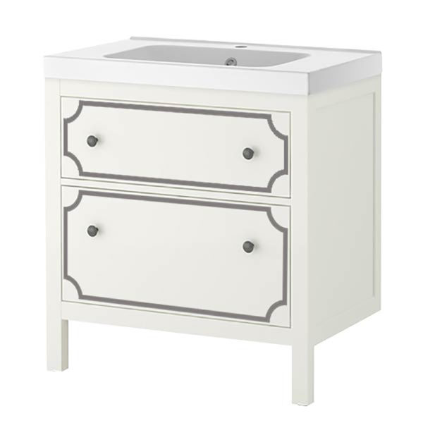 O'verlays Anne Kit for Ikea Sink Cabinet 2 Drawer