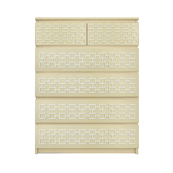 O'verlays Harper Kit Ikea Malm 6 drawer chest