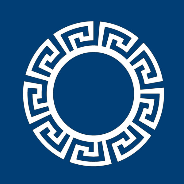 Greek Key-circle-frame