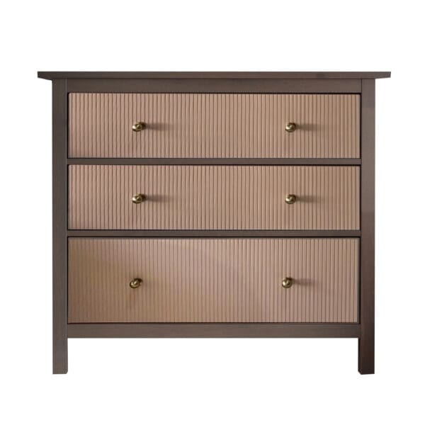 mini fluted hemnes dresser 3 drawer